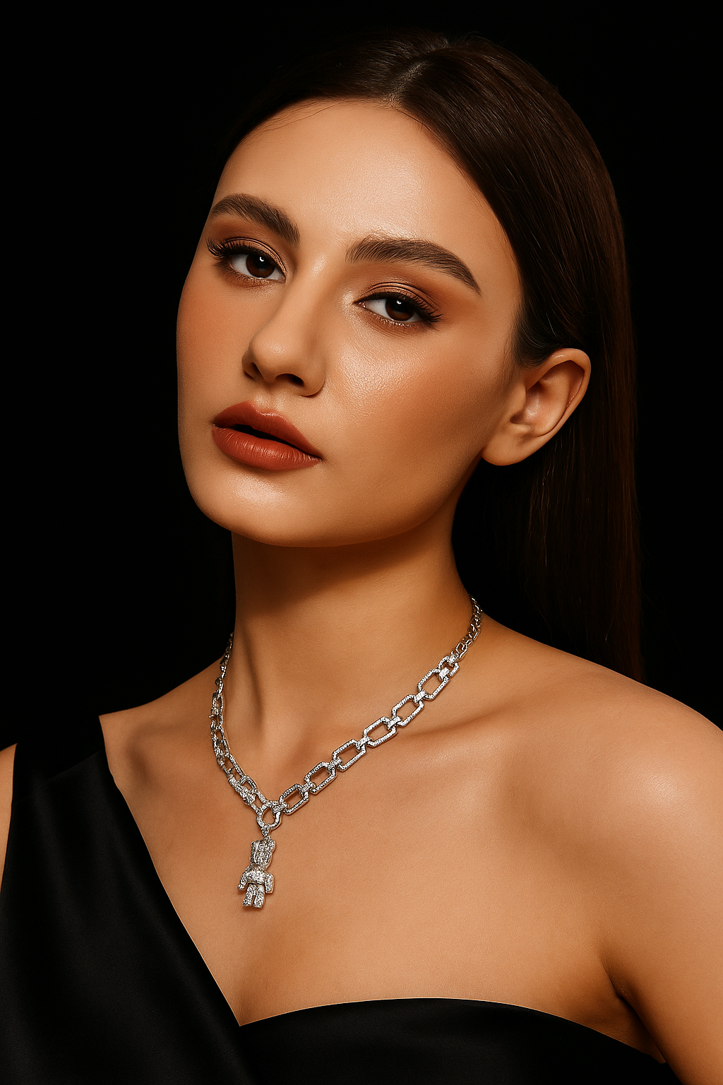 Ice Chain Teddy Choker