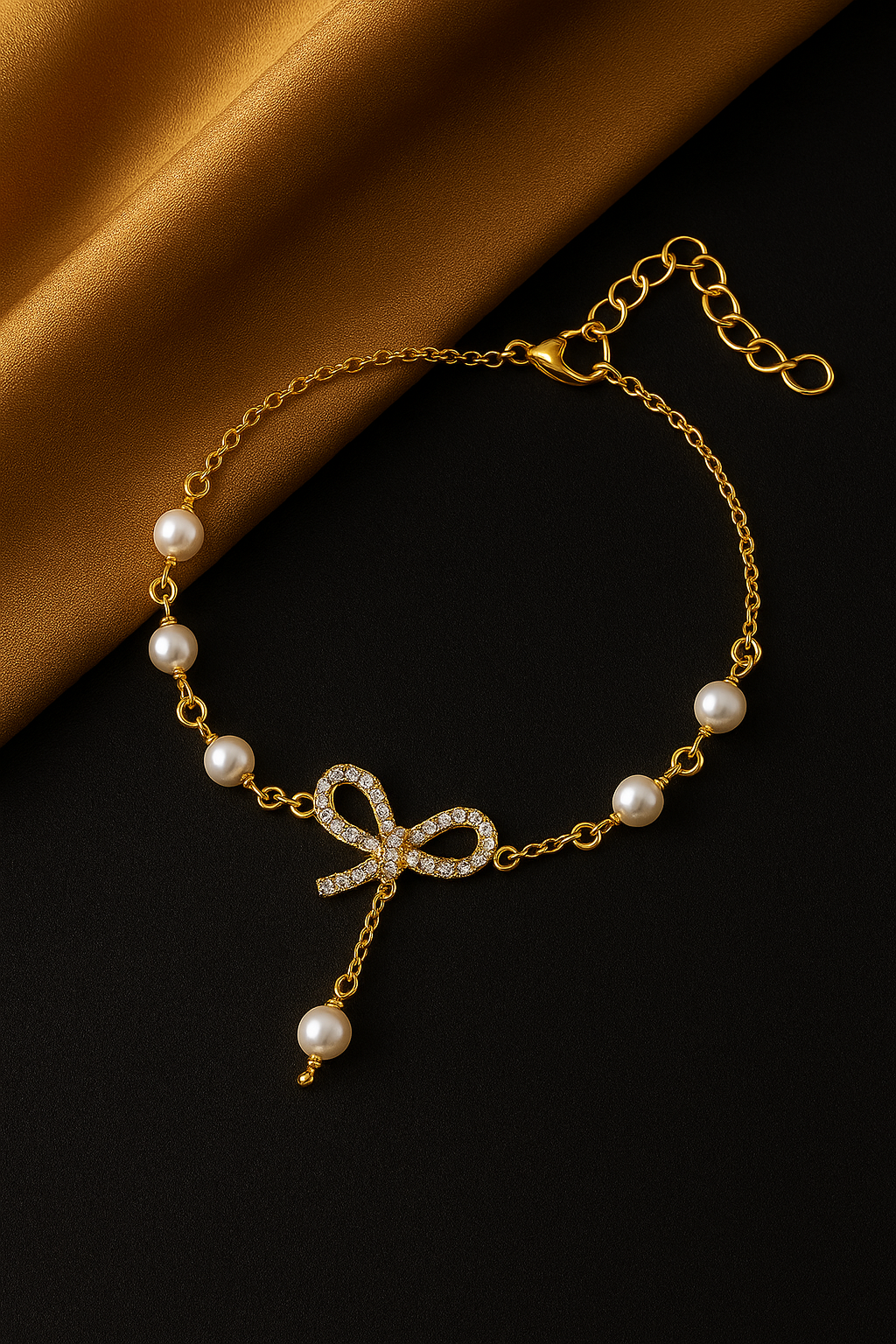 Pearl Whisper Charm Bracelet