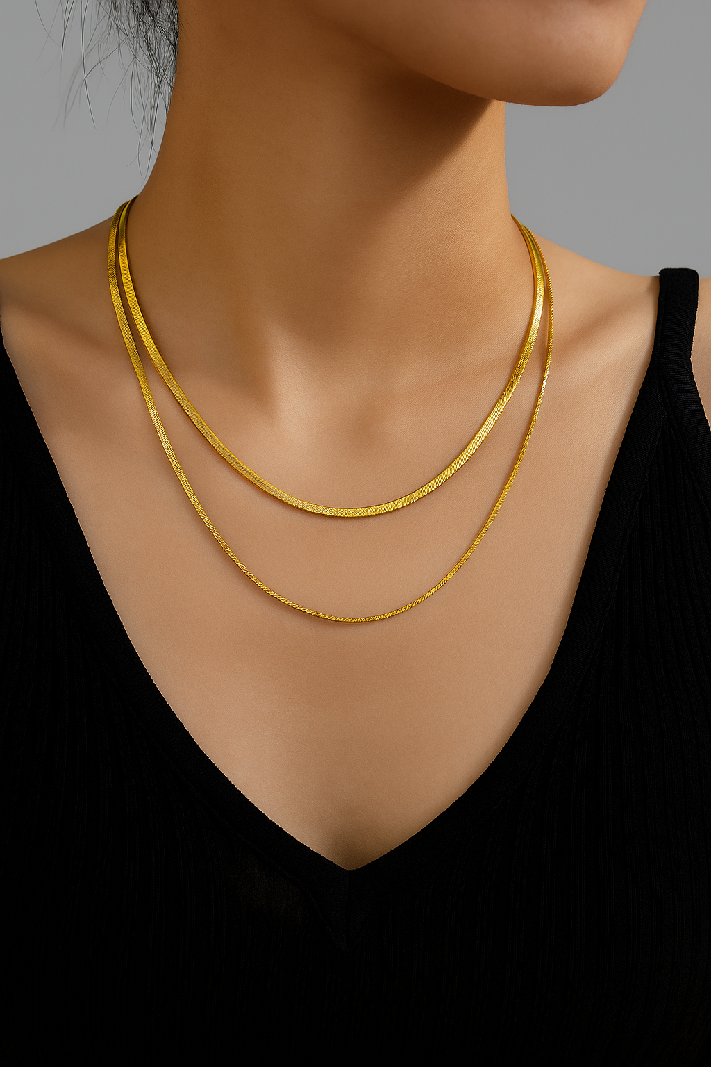 Serpentina Luxe Dual Snake Chain Necklace