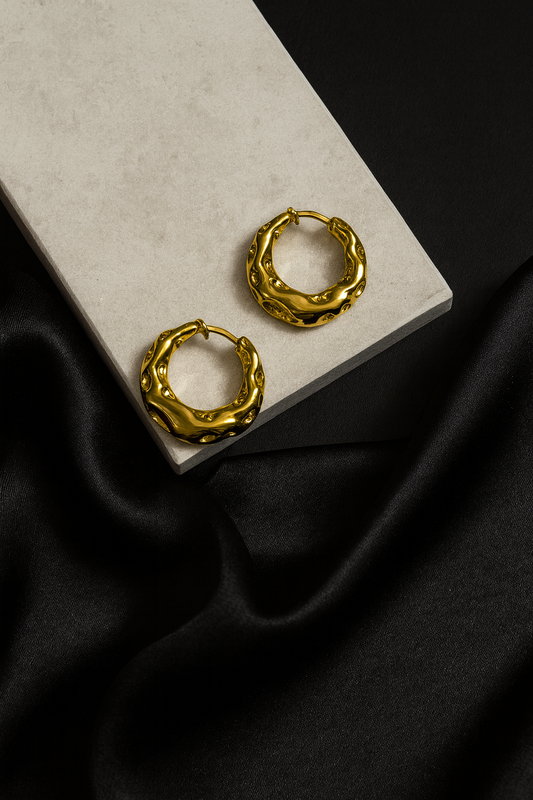 Aurora Molten Gold Studs