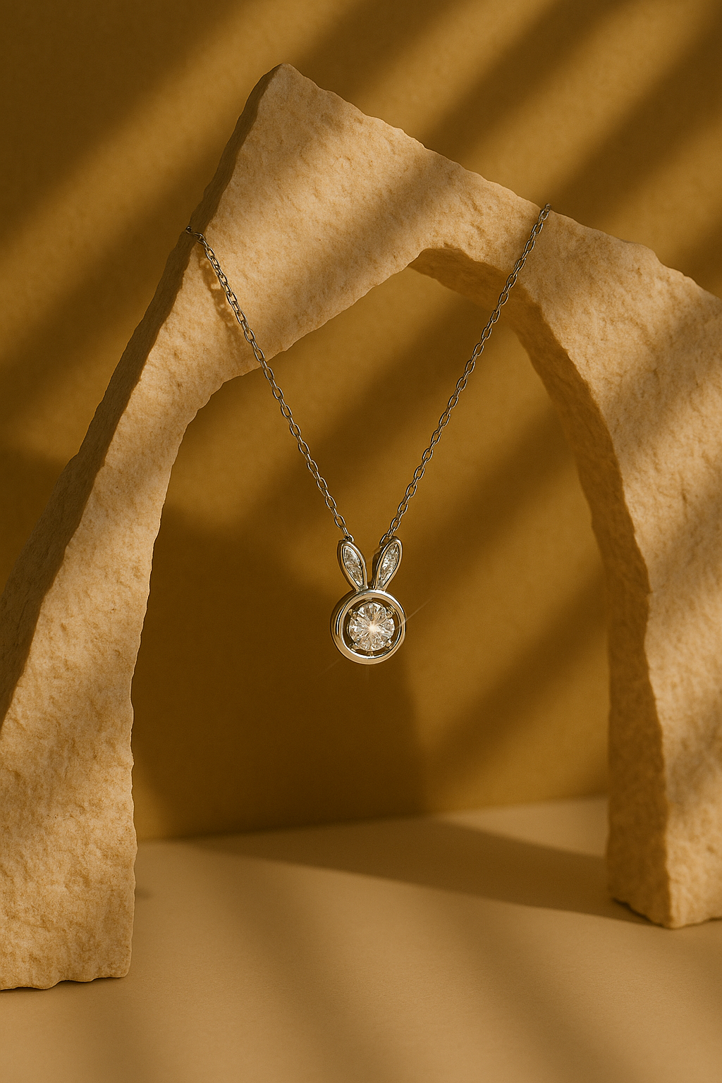 Bunny Bling Pendant Necklace