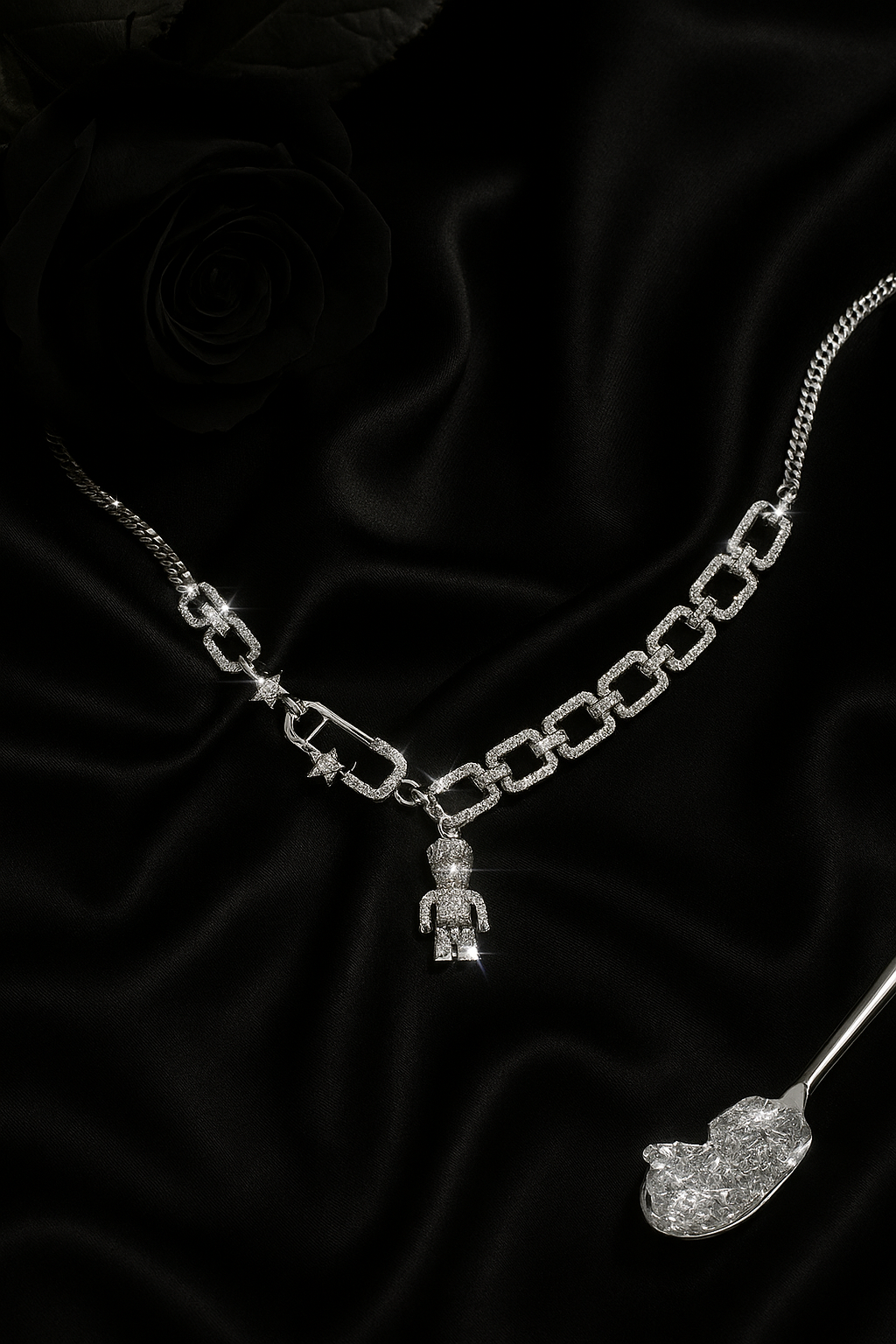 Ice Chain Teddy Choker