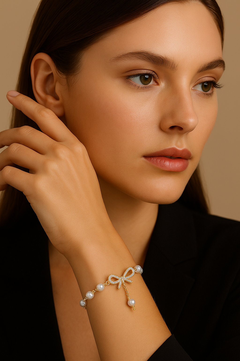 Pearl Whisper Charm Bracelet