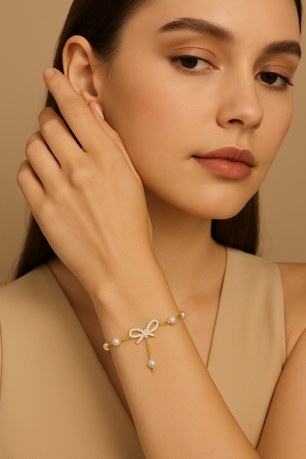 Pearl Whisper Charm Bracelet