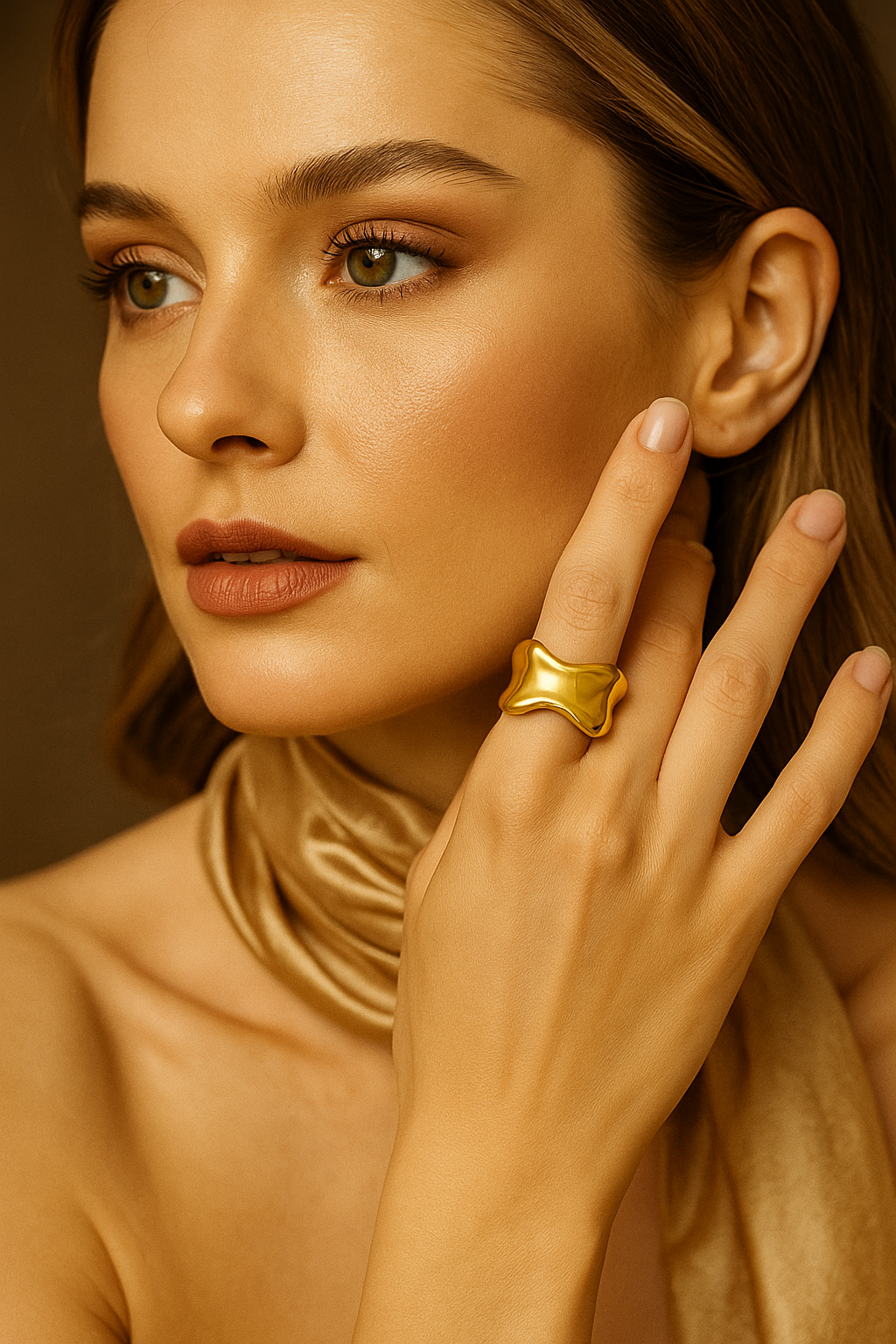 Fluid Aura Bold Open Ring