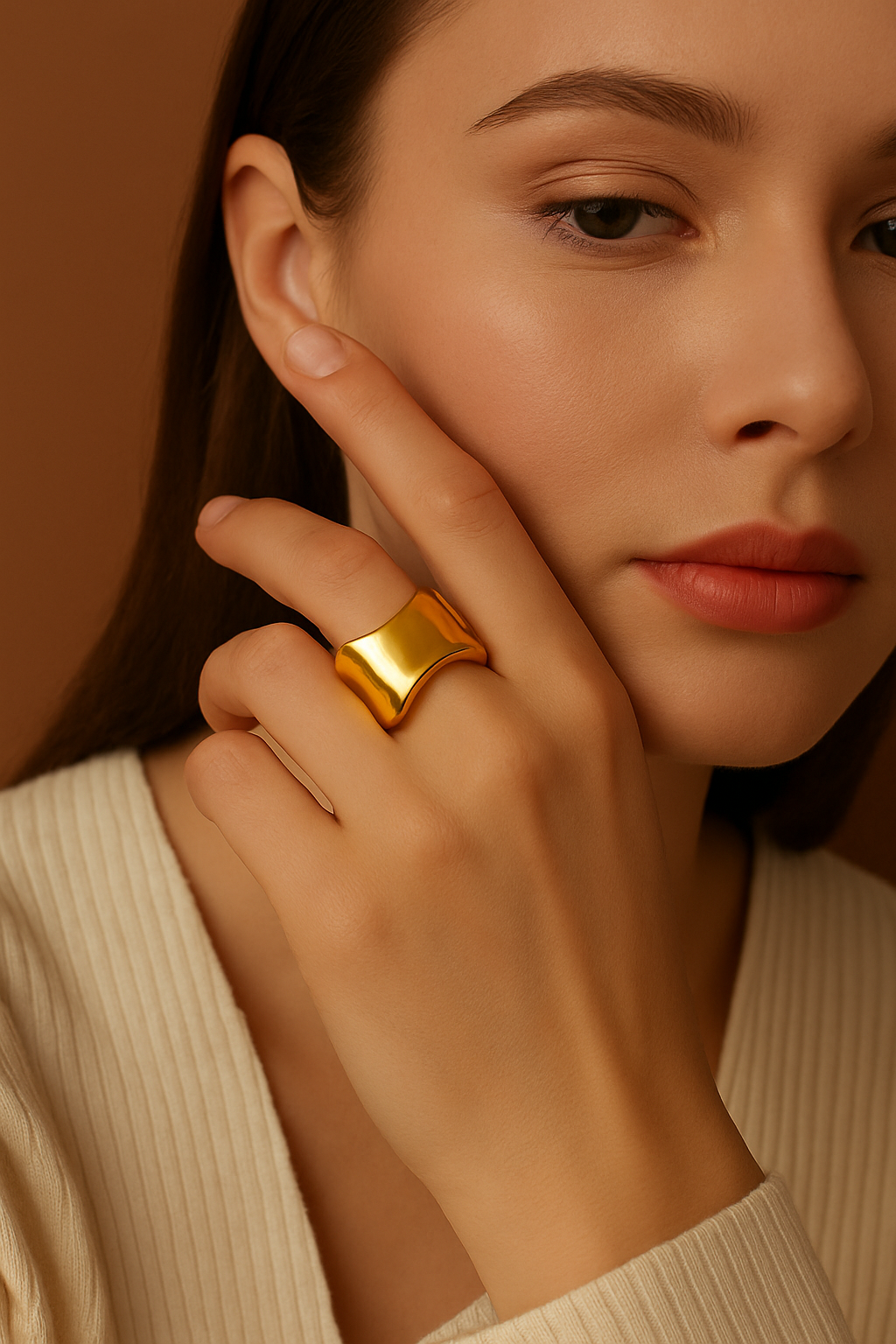 Fluid Aura Bold Open Ring