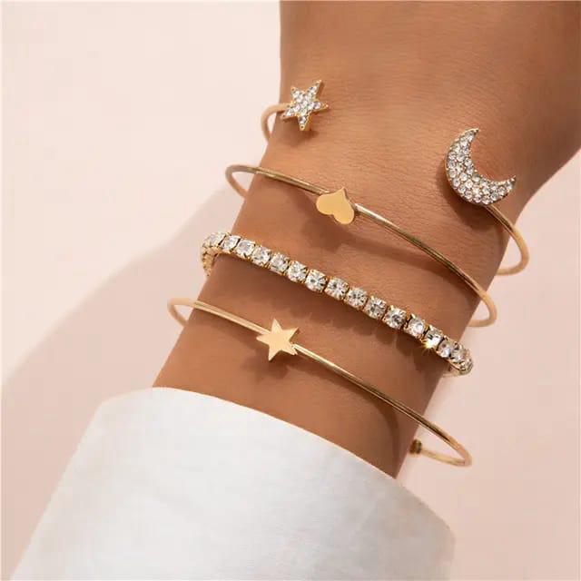 Celestial Glow Bracelet Set.  4in1